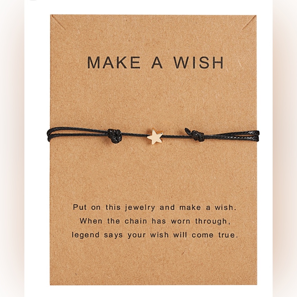 Minimalist Star Wax Rope Braided Bracelet for Women Men Fashion Adjust Nwt